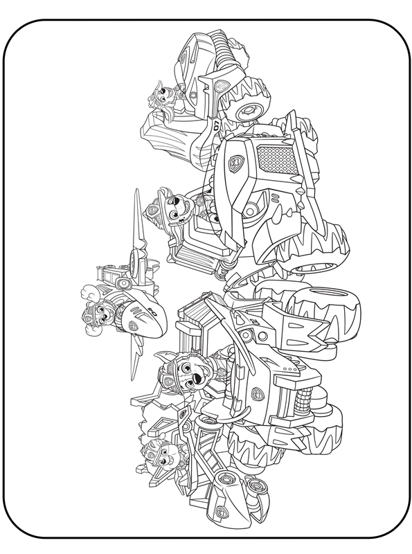 Kids-n-fun | Kleurplaat Paw Patrol Dino Rescue paw patrol dino rescue